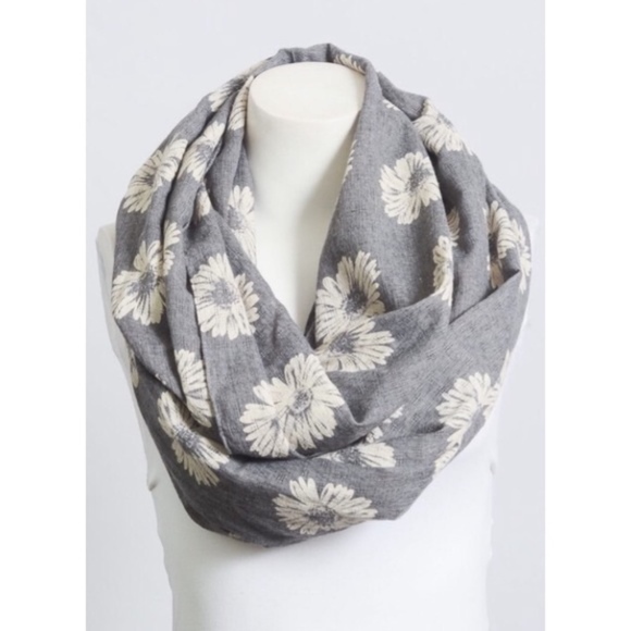Chambray Floral Infinity Scarf - Picture 2 of 2